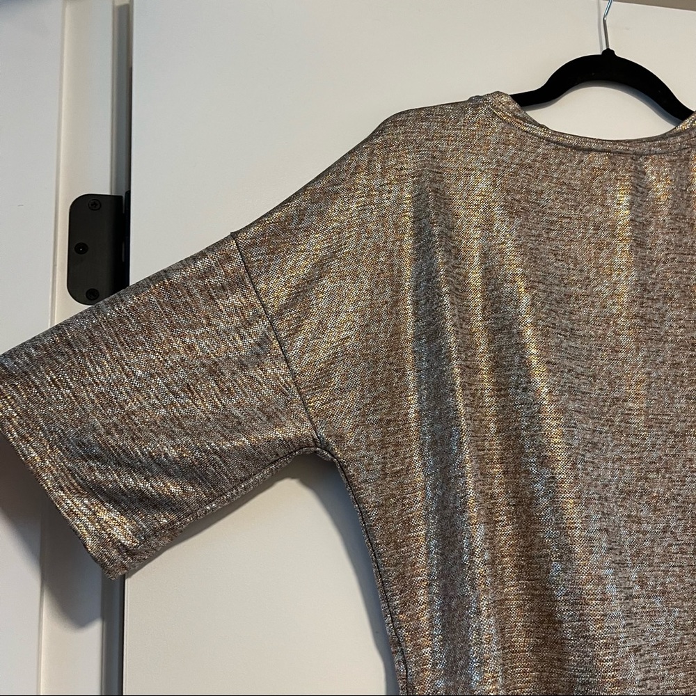 Koton | Shimmery Long Crop Tee Shirt - Picture 8 of 12